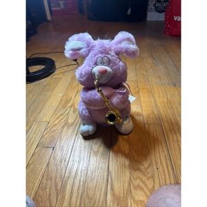 Walmart Purple Saxophone Bunny Animated Musical Easter Plush Toy 2013 Jazz